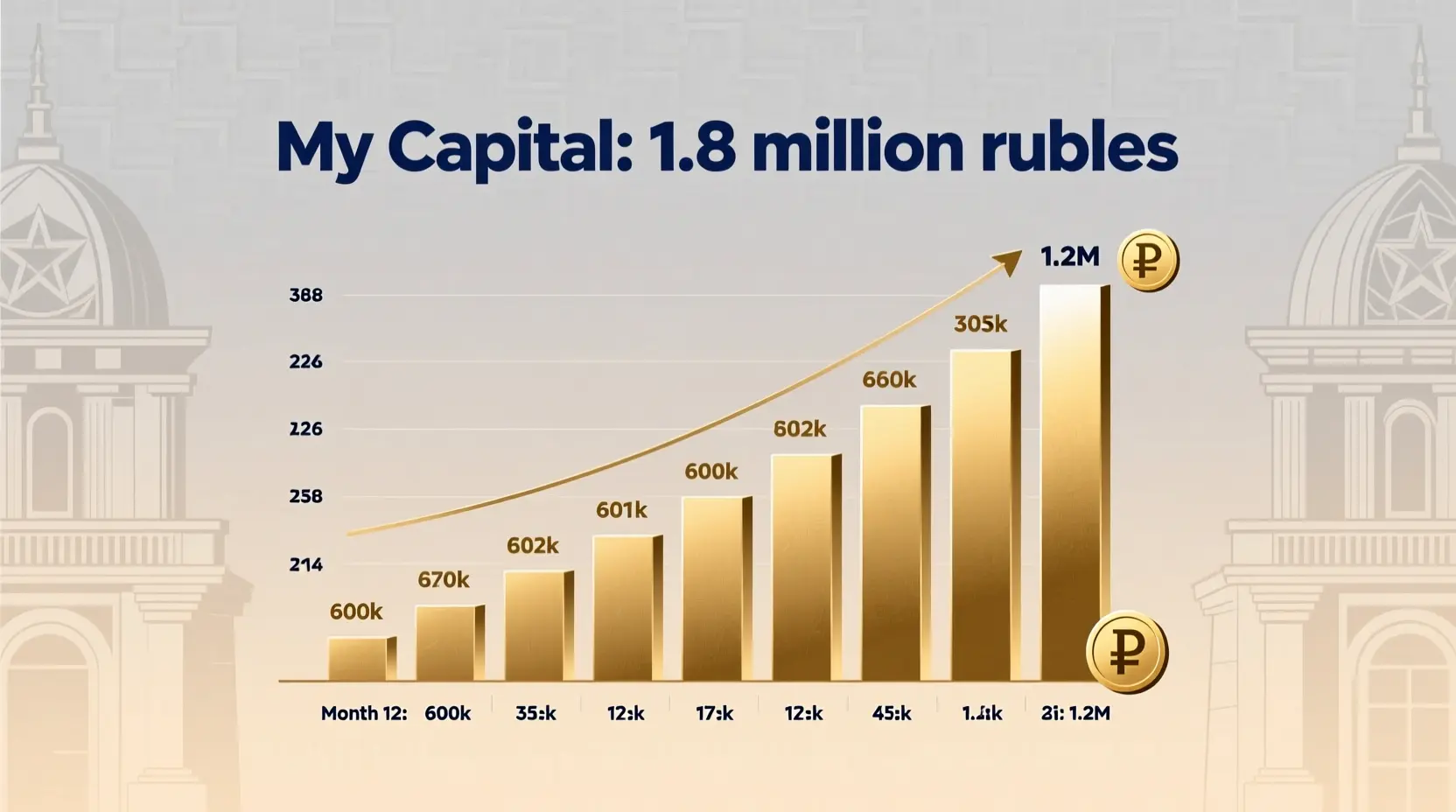 Мой капитал: 1,8 млн ₽. Пассивный доход: 15 000 руб./мес