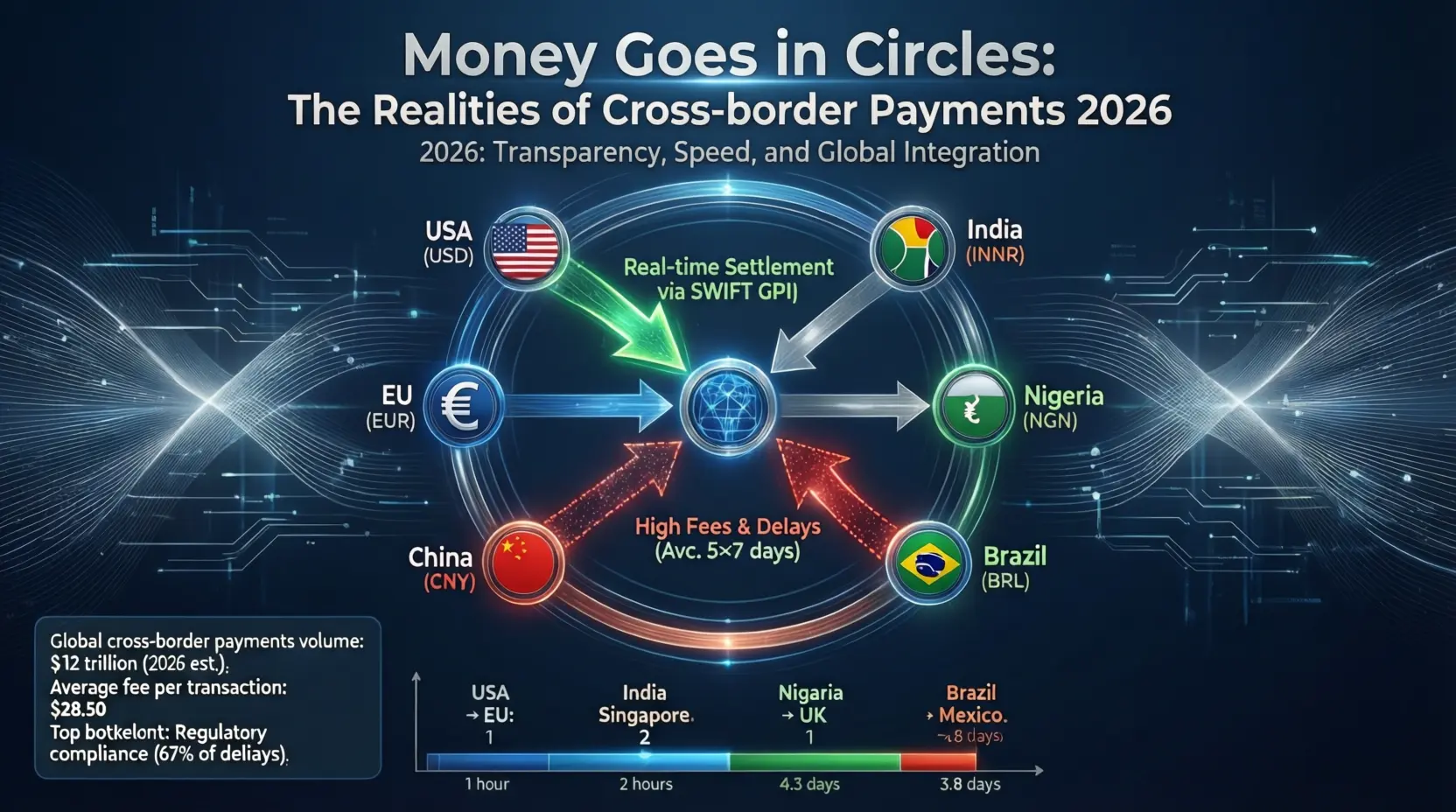 Деньги ходят кругами: Реалии трансграничных платежей 2026