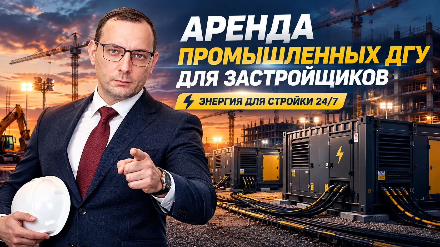 [Идеи для бизнеса] - Аренда промышленных дизель-генераторов для застройщиков