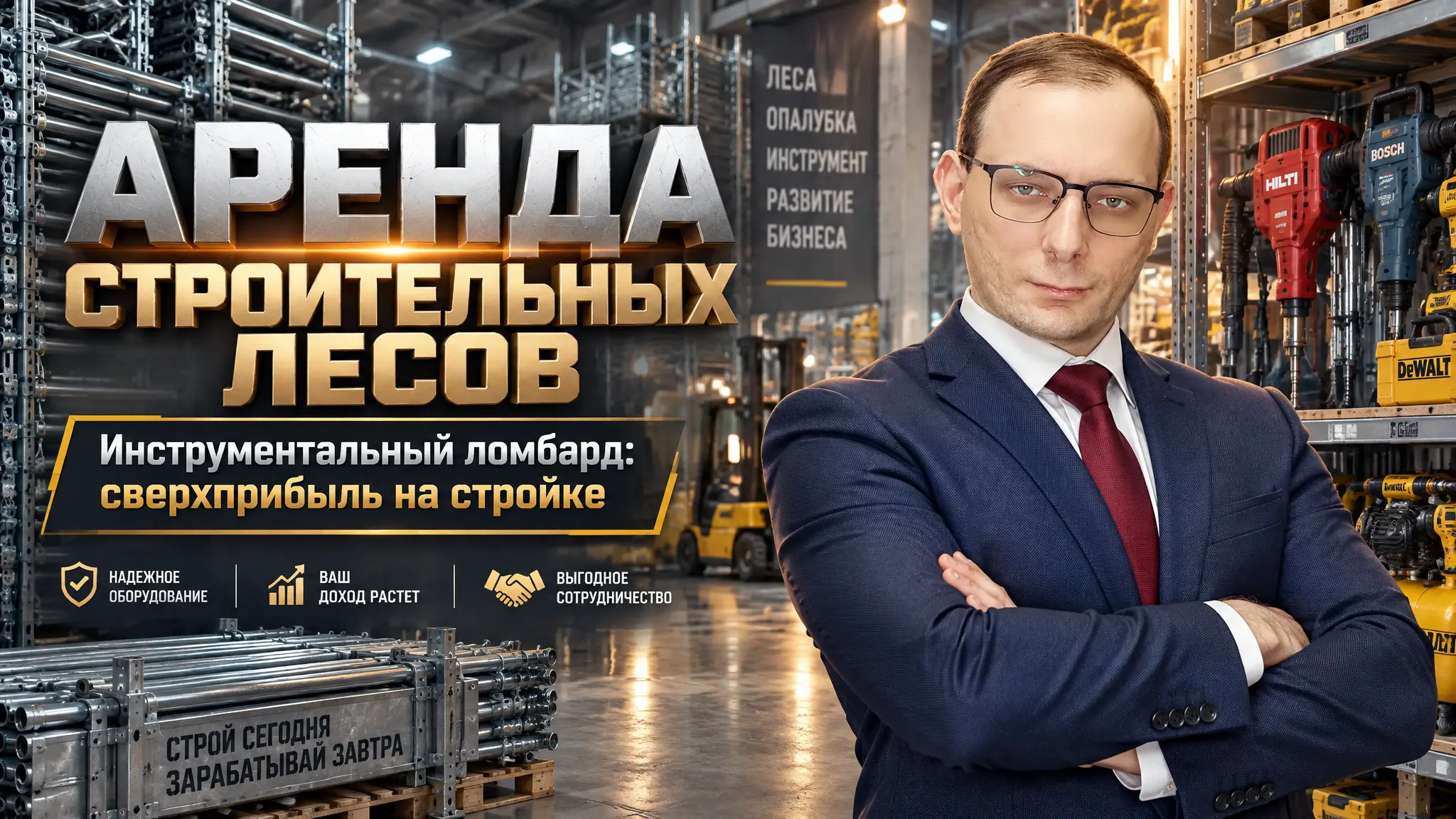 [Идеи для бизнеса] - Аренда строительных лесов и специнструмента (Инструментальный ломбард)