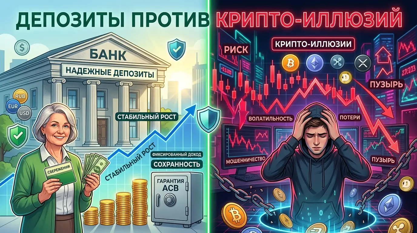 Депозиты против крипто-иллюзий [Для новичков в финансах]