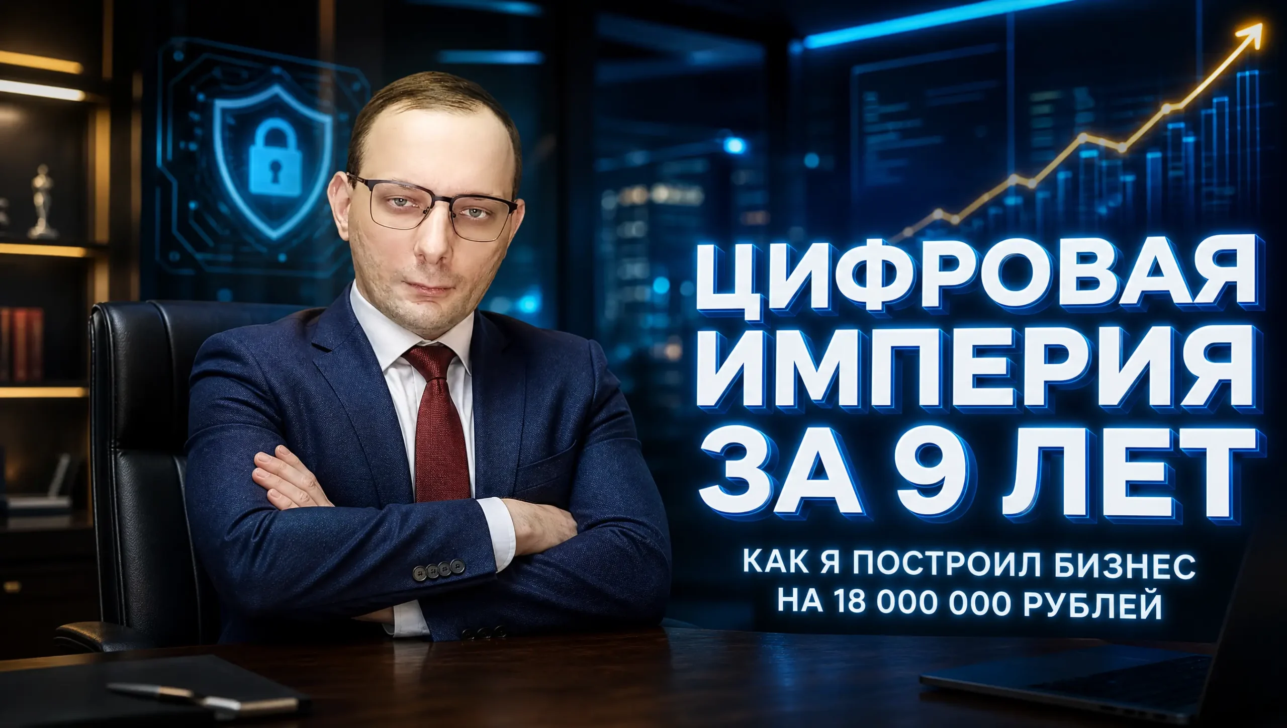 Построил за 9-ть лет цифровой бизнес с нуля, и без денег, стоимостью более 18 000 000 рублей